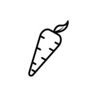 Carrot line icon. Design template vector