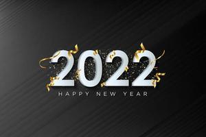 2022 happy new year greeting card with abstract background design for greeting card, poster, banner. Vector illustration.