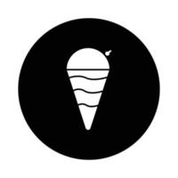 Ice cream icon. Design template vector