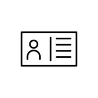 People information line icon. Design template vector
