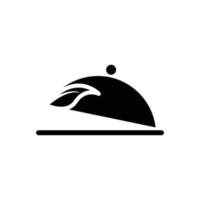 Vegetarian restaurant icon. Design template vector