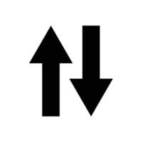 Two-way, arrow, go, up, down icon. Design template vector