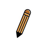 Pencil flat icon. Design template vector