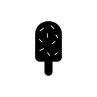 Ice cream silhouette vector