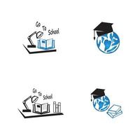 Go To School icon and symbol vector template