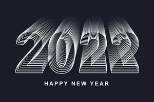 2022 new year illustration background design vector