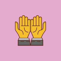 prayer Vector illustration on a transparent background. Premium quality symbols. Vector Line Flat color  icon for concept and graphic design.