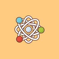atom vector flat icon
