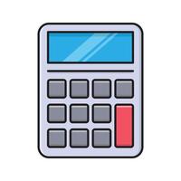calculator  Vector illustration on a transparent background. Premium quality symbols. Vector Line Flat color  icon for concept and graphic design.