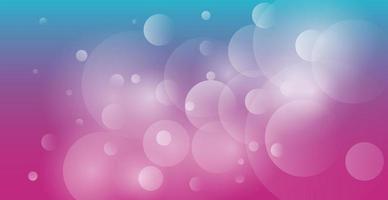 Abstract multicolored blurred bokeh on red background - Vector