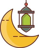 lantern Vector illustration on a transparent background. Premium quality symbols. Vector Line Flat color  icon for concept and graphic design.