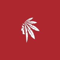 Indian Tribes logo or icon design vector