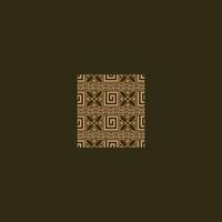 Flower, Maze, and Triangle Pattern Design vector