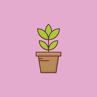 plant vector flat icon