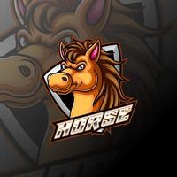Horse head e sport logo