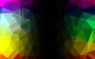 Dark Multicolor, Rainbow vector triangle mosaic texture.