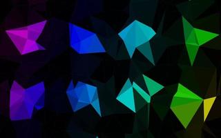 Dark Multicolor, Rainbow vector abstract mosaic backdrop.