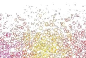 Light Pink, Yellow vector template with circles.