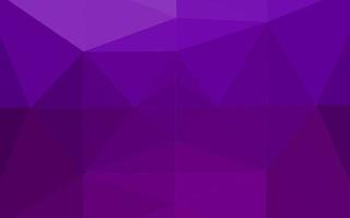 Dark Purple vector shining triangular template.