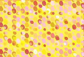 Light Pink, Yellow vector background with lamp shapes.