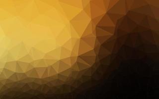 Dark Yellow, Orange vector polygonal pattern.