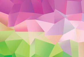 patrón de vector rosa claro, verde con cristales, rectángulos.