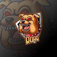 Bulldog mascot logo e sport vector