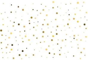 Christmas background with golden round confetti. Vector. vector