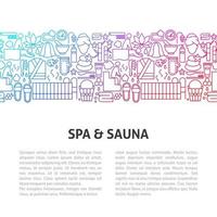 Spa Line Template vector