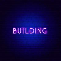 Building Neon Text vector