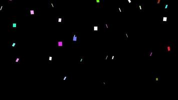 Confetti created with computer graphics video