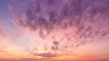 Time lapse of colourful nature clouds moving over clear sky in summer season with sunshine. video