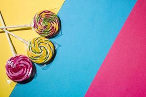 colorful lollipops candies striped colorful background