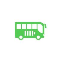 electric bus icon, side view vector