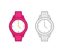 icono de reloj, ilustración vectorial vector