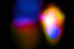 colorful abstract retro blur light color overlay texture natural holographic on black. photo