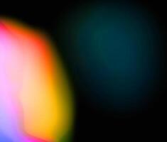 colorful abstract retro blur light color overlay texture natural holographic on black. photo