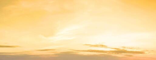 sky beautiful orange and yellow cloud white sky blue Beautiful sunlight with sky background,morning sky over the sky. photo