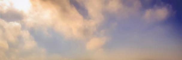 sky beautiful orange and yellow cloud white sky blue Beautiful sunlight with sky background,morning sky over the sky. photo