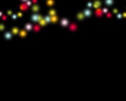 rainbow colorful blur christmas lights background.abstract Lights unfocused blur light dots black . photo