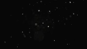 Lite polvo blanco superposición de partículas textura grunge abstracto y efecto de textura aislado en negro. foto
