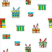 Seamless pattern Christmas vector