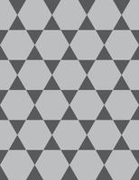 patrón hexagonal transparente color gris vector
