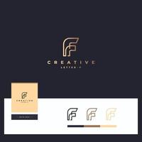 Letter F Logotype vector