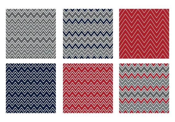 Christmas chevron patterns