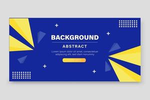 Modern triangle abstract banner vector background in blue color