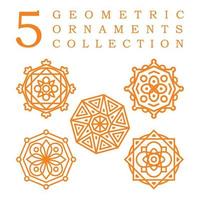 Set Collection of Mandala Ornament Vector