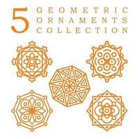 Set Collection of Mandala Ornament Vector