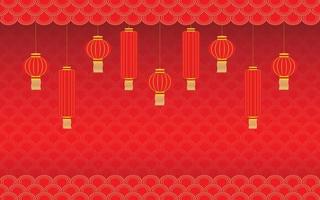 Background illustration for designing online signs or banners for Chinese New Year vector