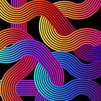 geometric shape parallel of lines. vector. Colorful vector